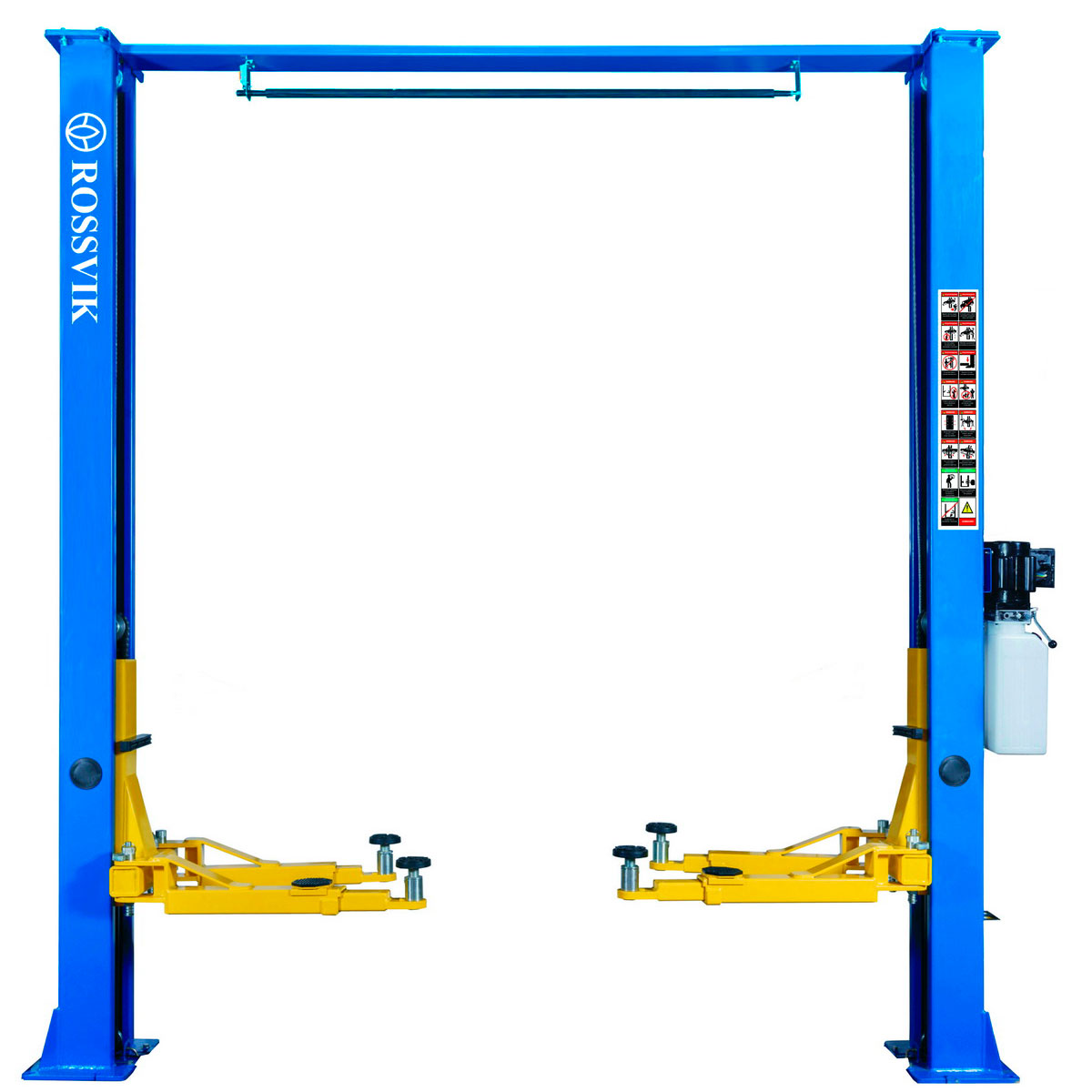 Автоподъемник двухстоечный ROSSVIK V2-4L г/п 4.0т 380В, электрогидравлический, верхняя синхронизация