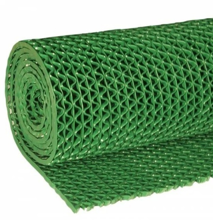 Противоскользящая дорожка ПВХ S-mat Zig Zag 0,9х12м*8 мм Зеленый 1шт/уп
